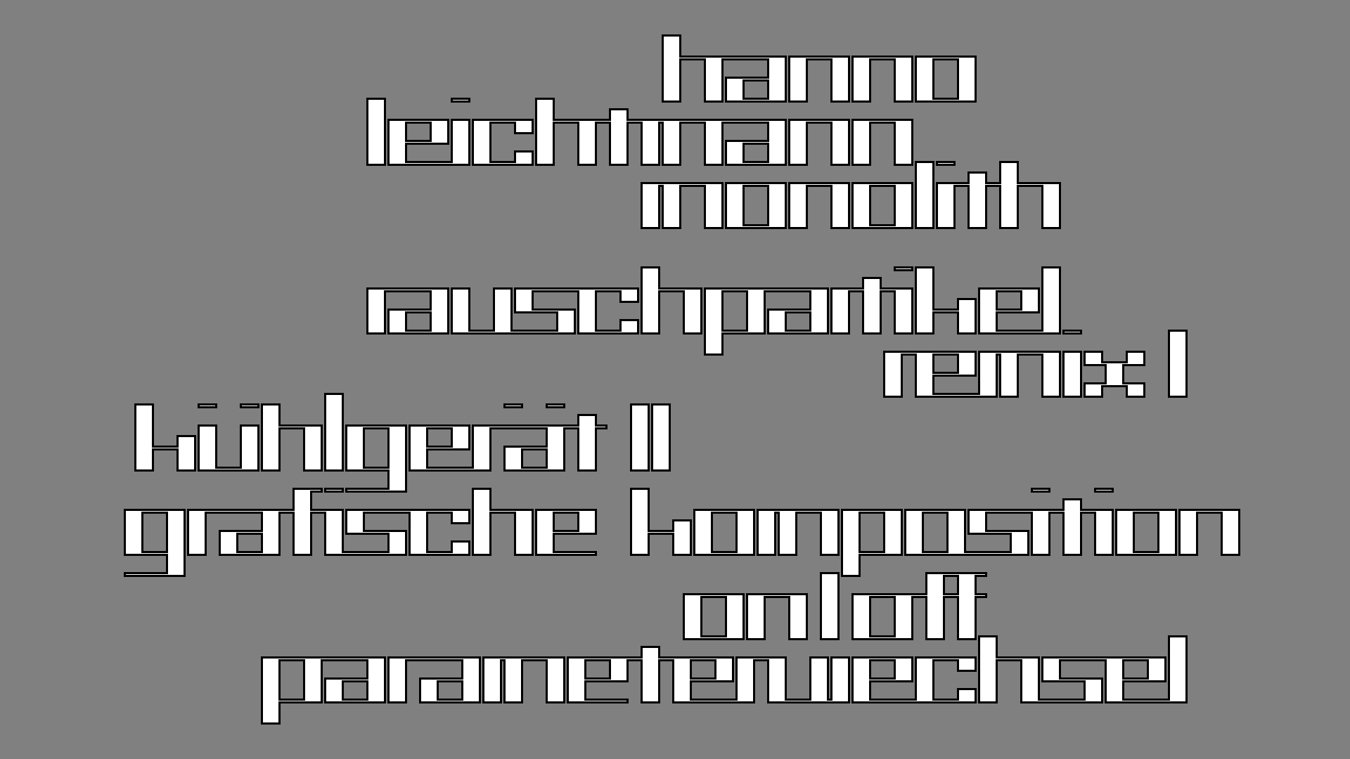 2021-03-10 Hanno Leichtmann - 1996 Monolith (rauschpartikel Remix 1 - 3)